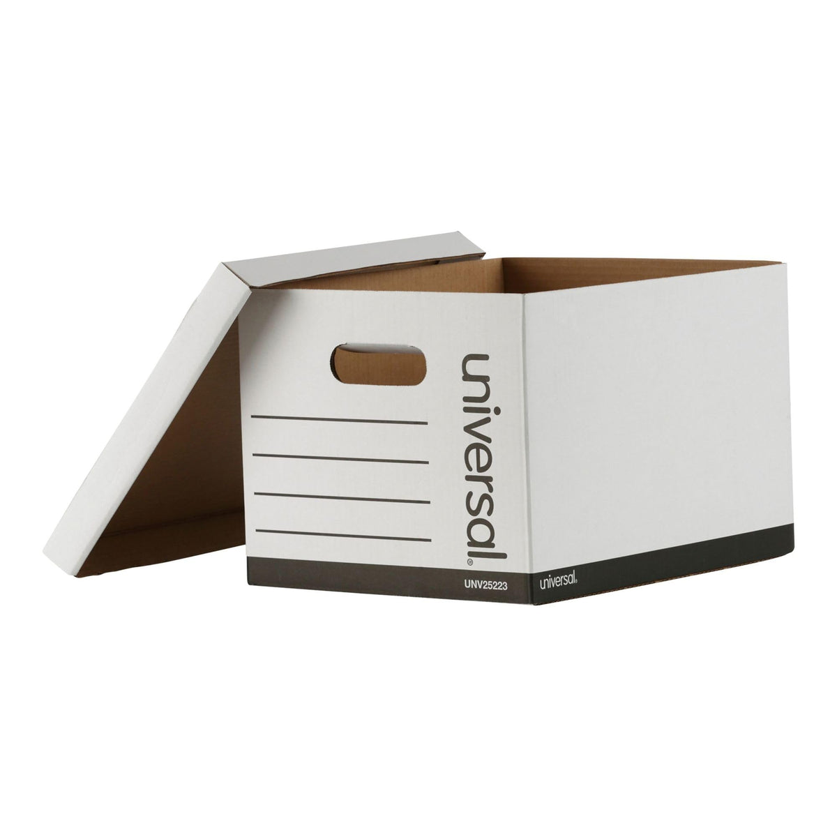 Universal Basic-Duty Economy Record Storage Boxes, 12 Pack, Letter/Legal Files, 12" x 15" x 10"