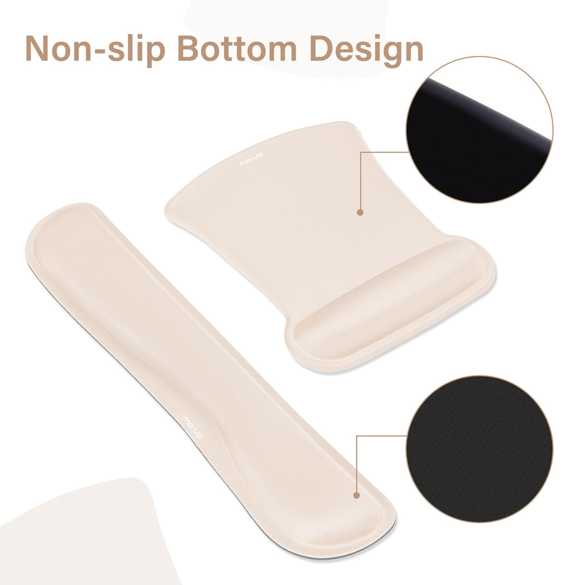 MOSISO Keyboard Mouse Pad Set, Large Gaming Mousepad&Keyboard Wrist Rest