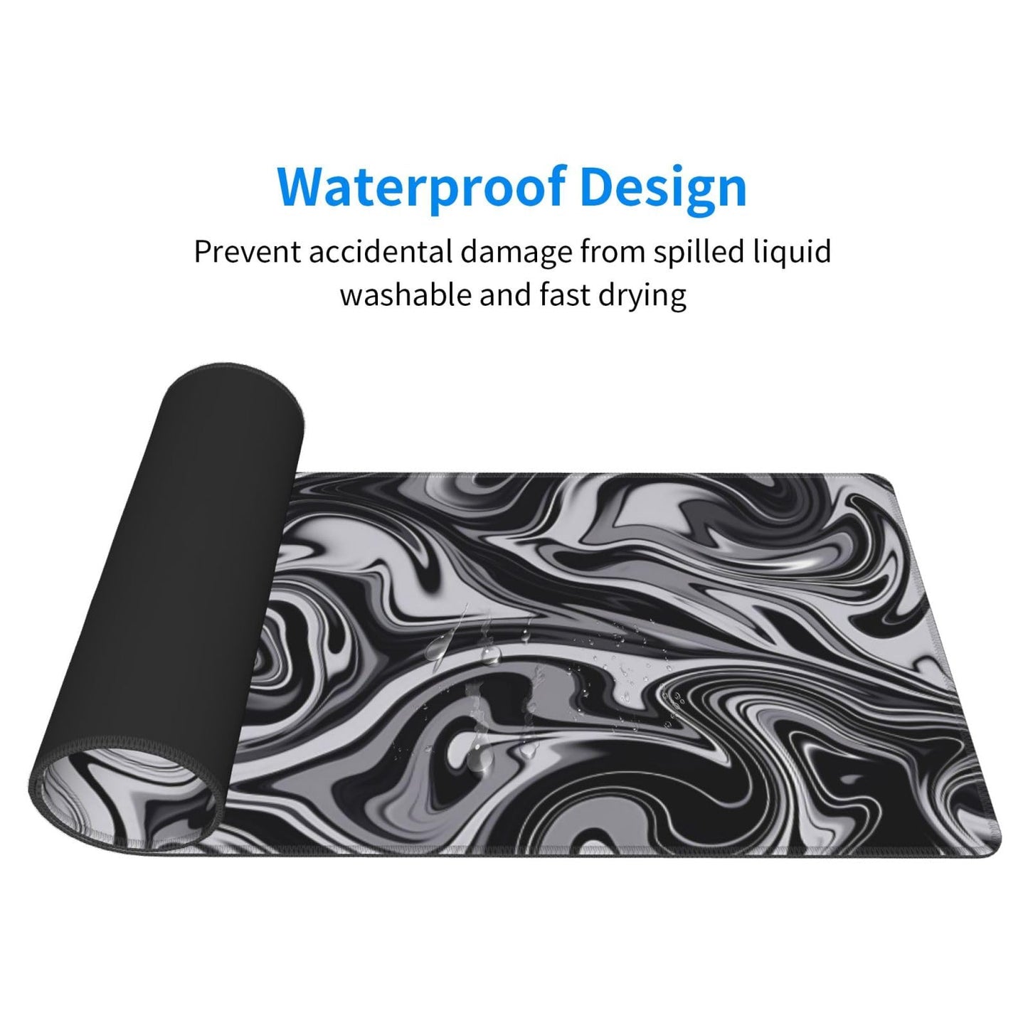 Sigouyinei Extra Large Desk Pad 31.5x12in Office Gaming Non-Slip Mouse Pad