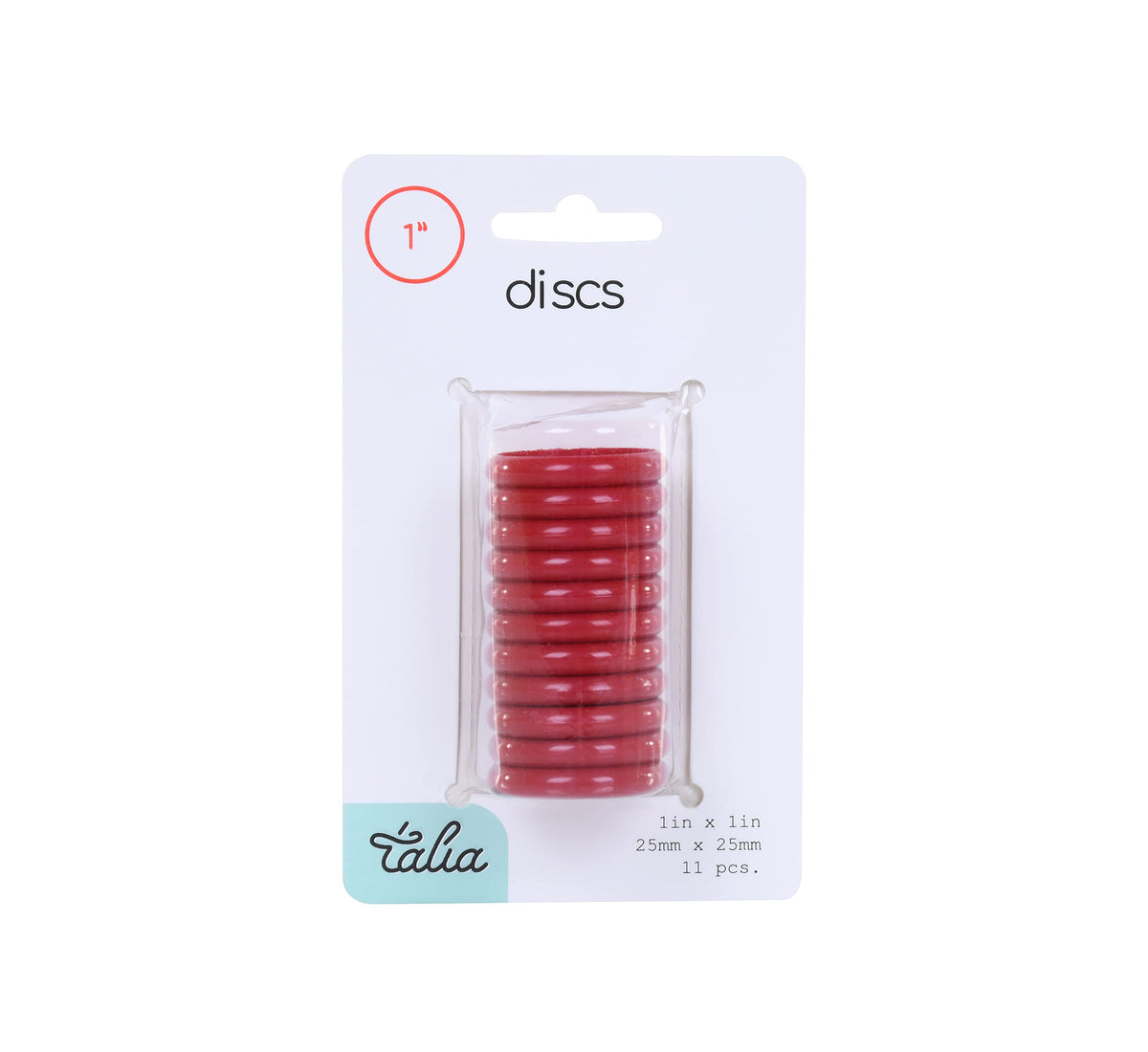 Talia Discbound Notebook - Discs (Chili Oil, 1inch)
