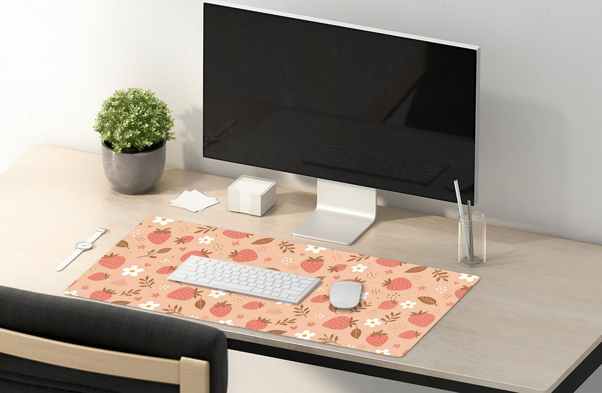 SSOIU Large Mouse Pad, Full Desk XXL Extended Gaming Mouse Pad 35.5" X 15.7", Waterproof Desk Mat