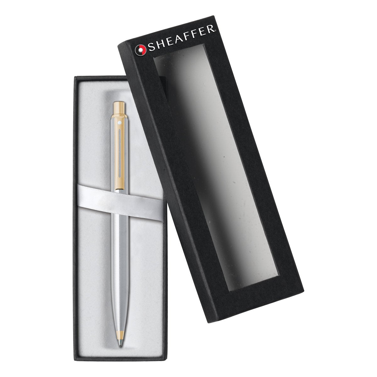 Sheaffer Sentinel, Brushed Chrome Cap & Barell, Nickel Plate Trim, Ballpoint (E232551)
