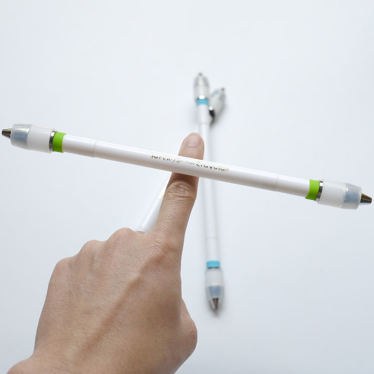 EXERT original Van mod Buster CYL2 peem mod2 White axis Spinning Pen Turning-only (Black)