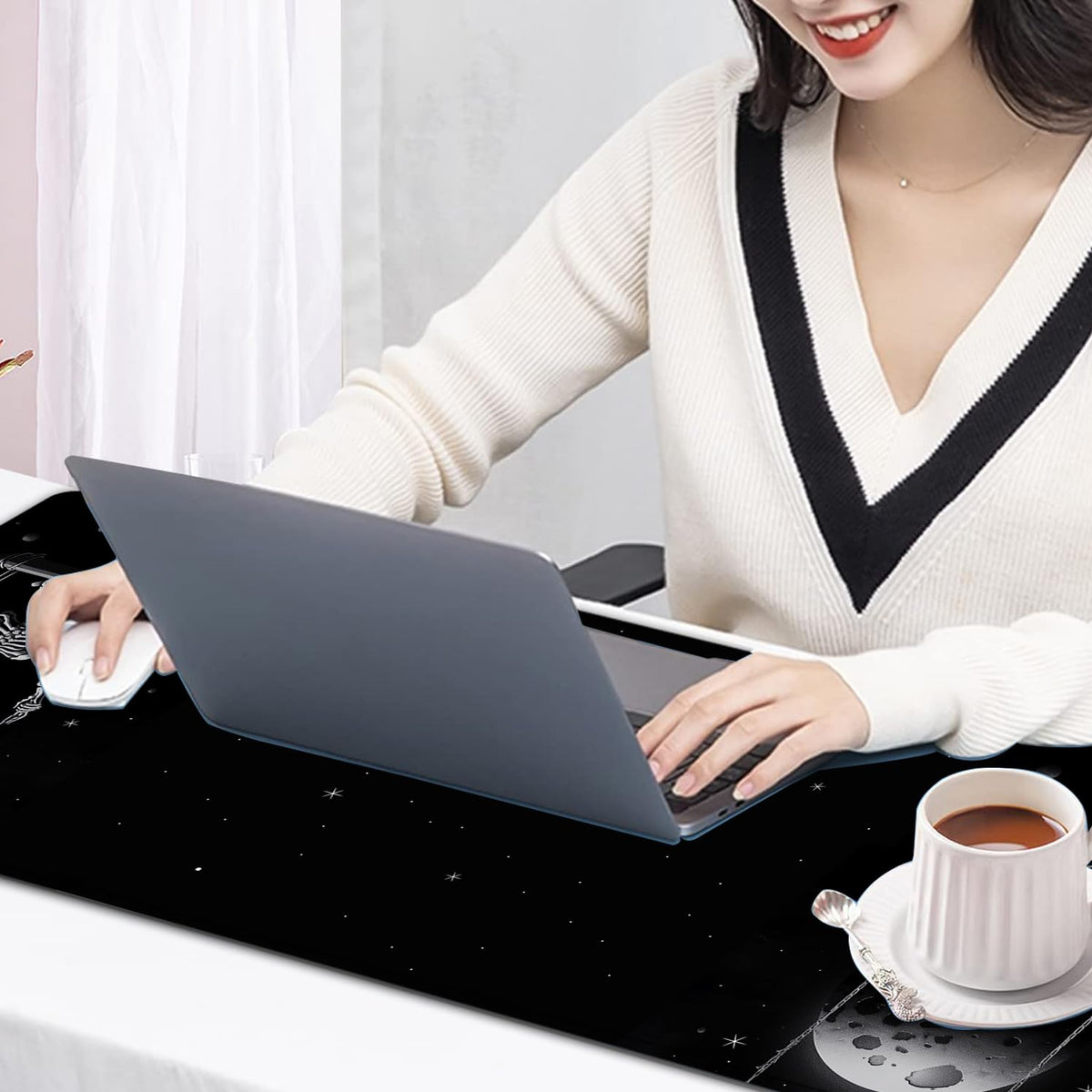 Large Mouse Pad, 31.5 x 11.8in Extended Gaming Mouse Pad with Stitched Edges,XXL Mousepad Protector