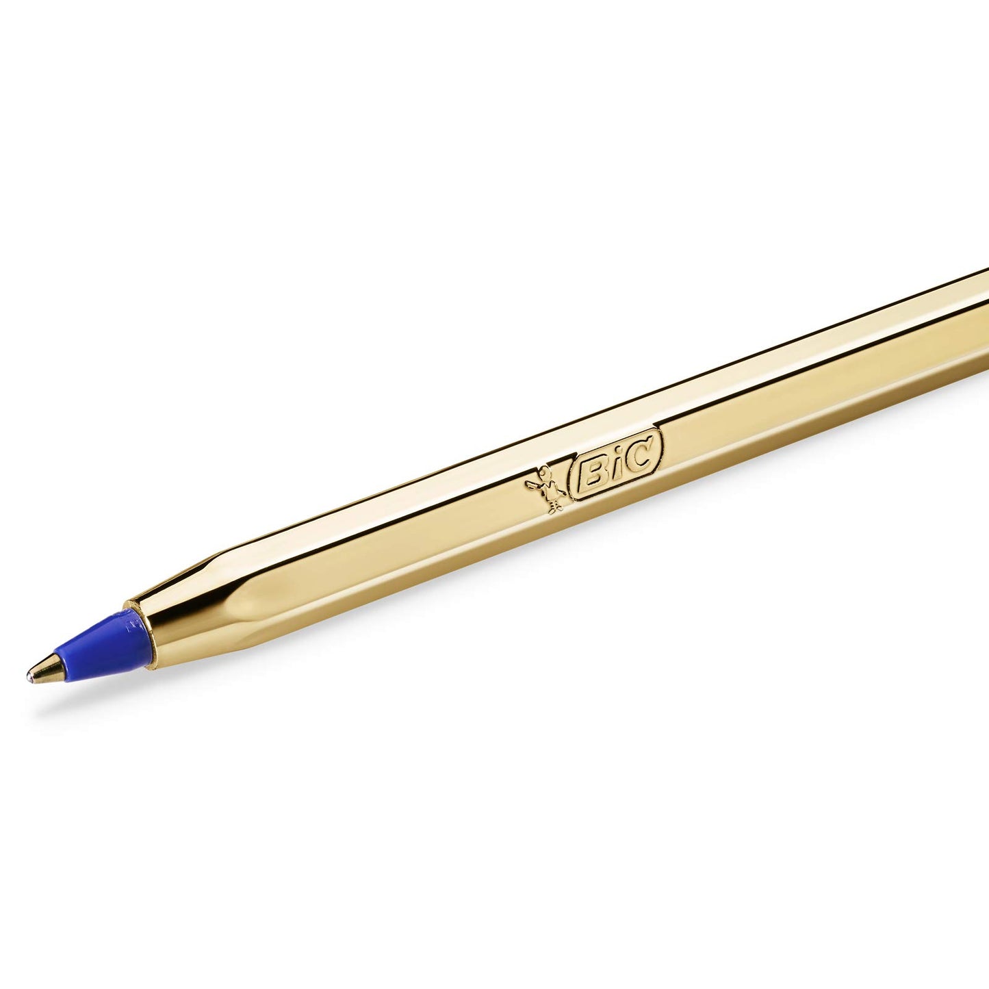 Bic Shine - Ballpoint Pen Gift Set for Christmas - Pack of 4 Pens (4 Colour and Cristal) with Gold