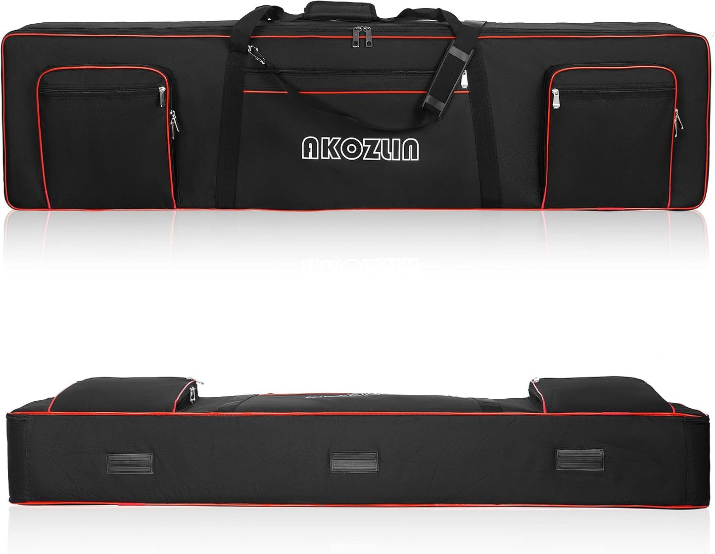 AKOZLIN 88 Key Keyboard Case, Soft Padded Keyboard Gig Bag, Piano Bag