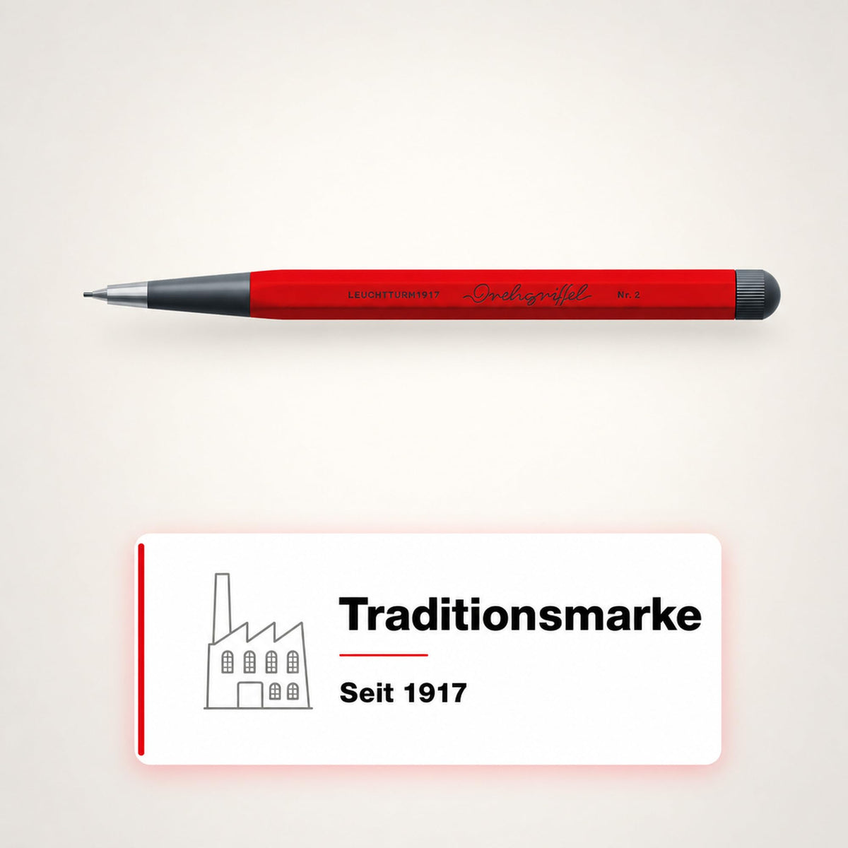 LEUCHTTURM1917 374013 Drehgriffel Nr. 2, Cherry - Pencil (Cherry)