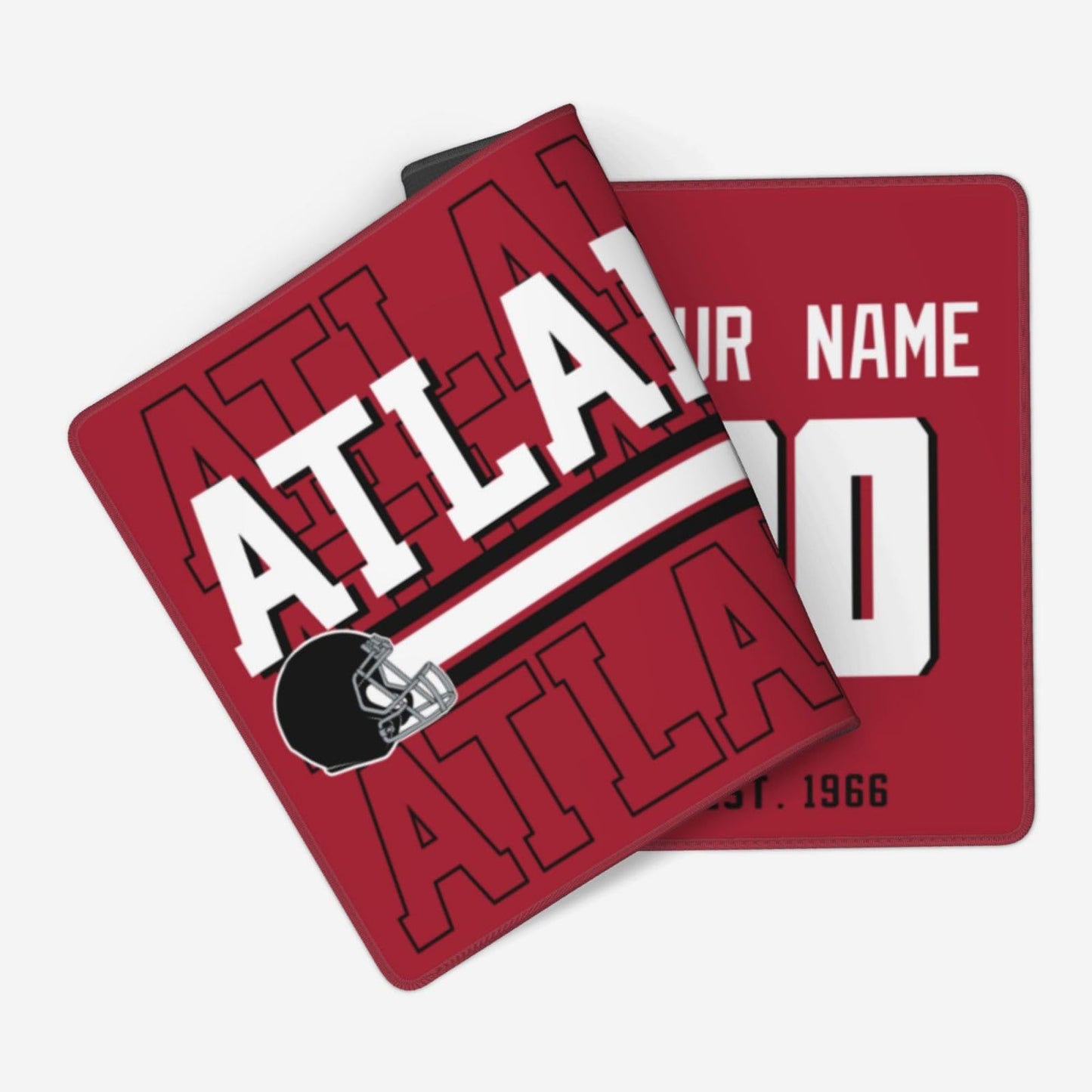 ANTKING Atlanta Mouse Pad Custom Name and Number Desk Pad for Men Women Youth Gifts