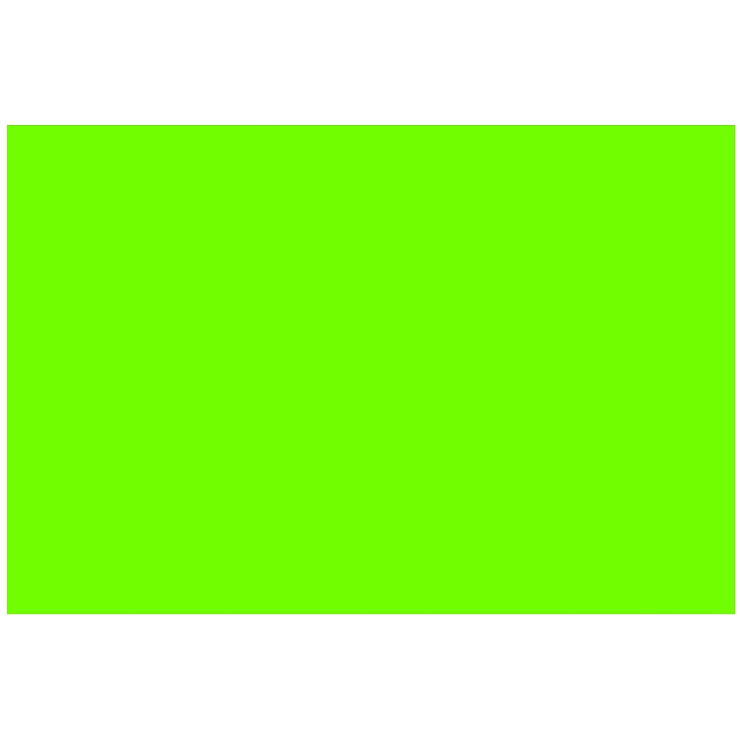 Colonial Cards: 100 Color Cardstock 4" x 6" Index Cards, Lime Green, Unruled