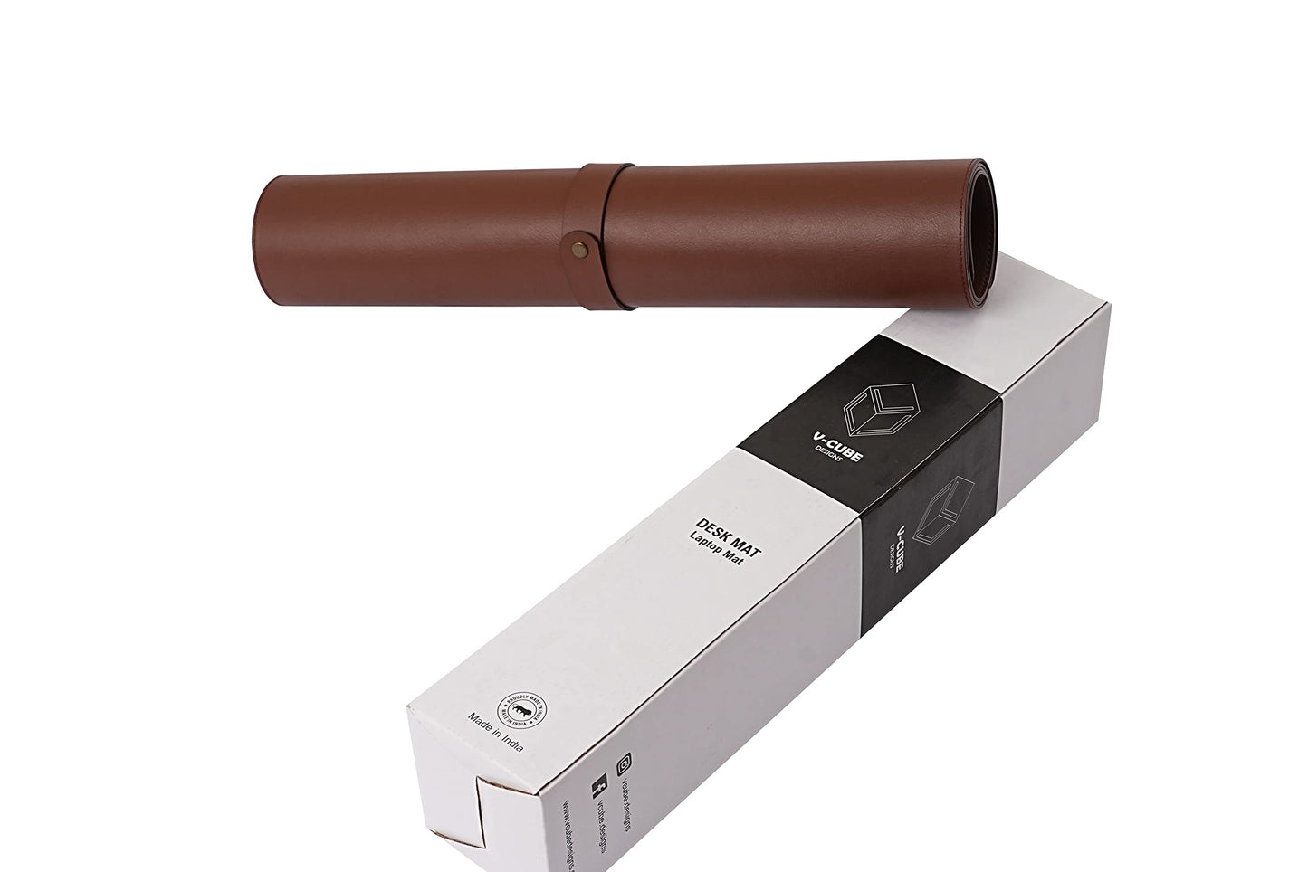 Premium Vegan Leather Desk Mat by V-CUBE Designs