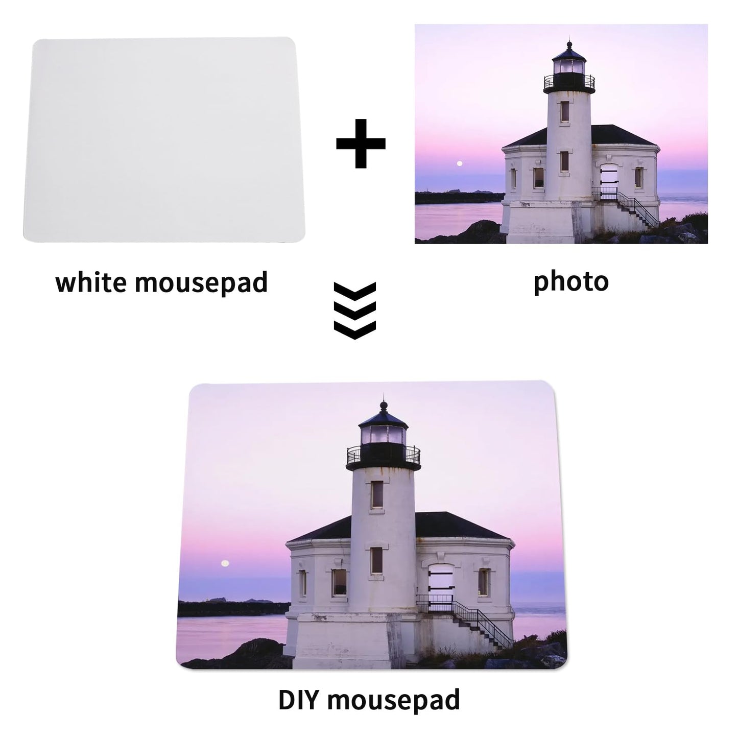30 PCS White Mouse pad for Heat Press Printing, Mousepad for Heat Transfer Crafts Custom Photos Non
