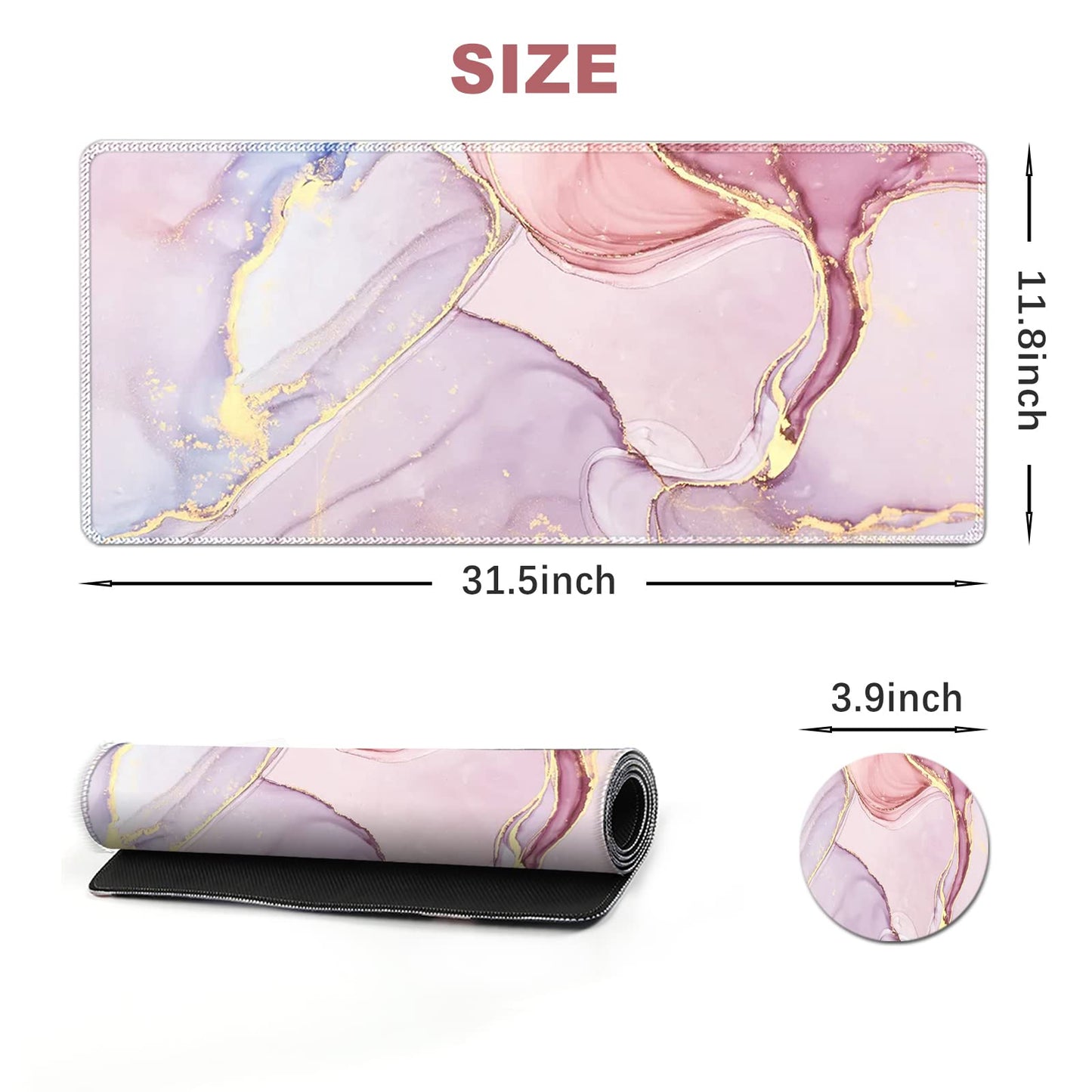 ArtSo Large Gaming Mouse Pad Extended Desk Pad XL Keyboard Mat Long Mousepad Decor Writing Pad
