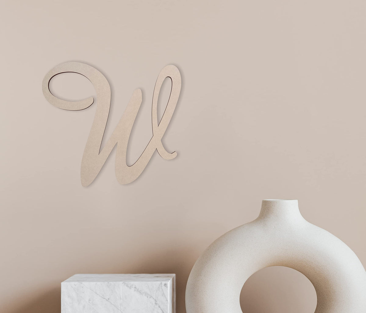 Jess and Jessica Wooden Letter B, 10" Long x 1/4" Thick – Large Wooden Letters for Wall Decor