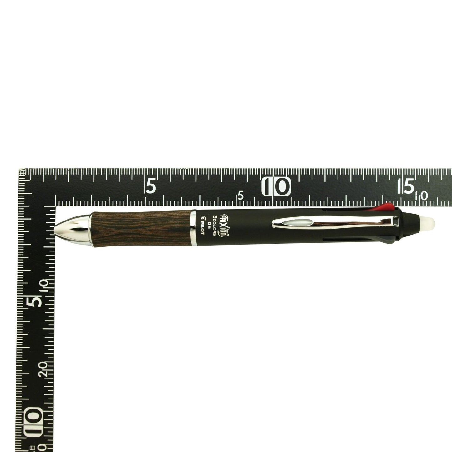 Pilot PILOT Erasable Tri-Color Ballpoint Pen, Frixion Ball 3, Wood, 0.5, Dark Brown, LKFB-2SEF-DBN