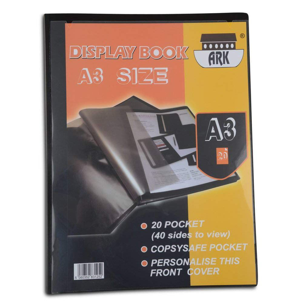 ARK A3 Display Book (Presentation) 20 Pockets (40 to View)