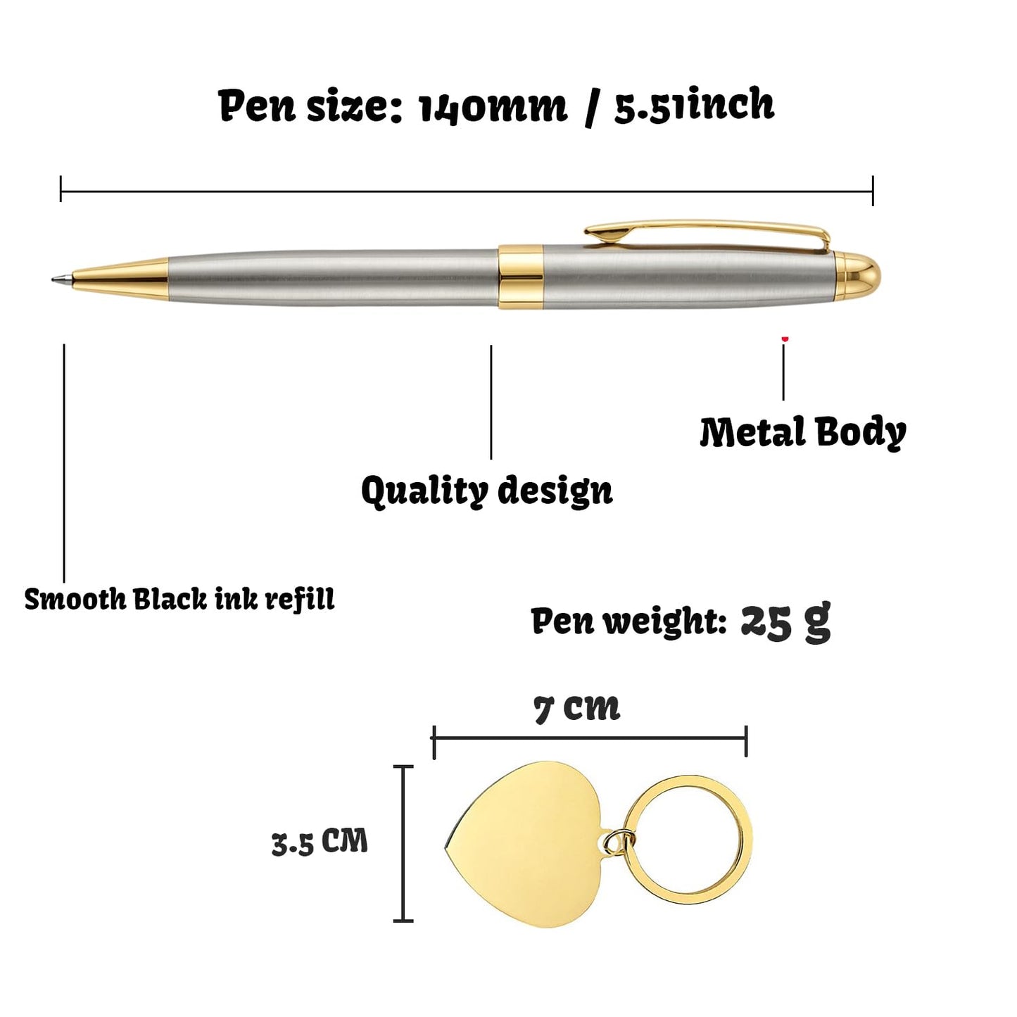 Yastar Personalized Ballpoint Pen Gift for Souvenir Colleague Friend Nurse