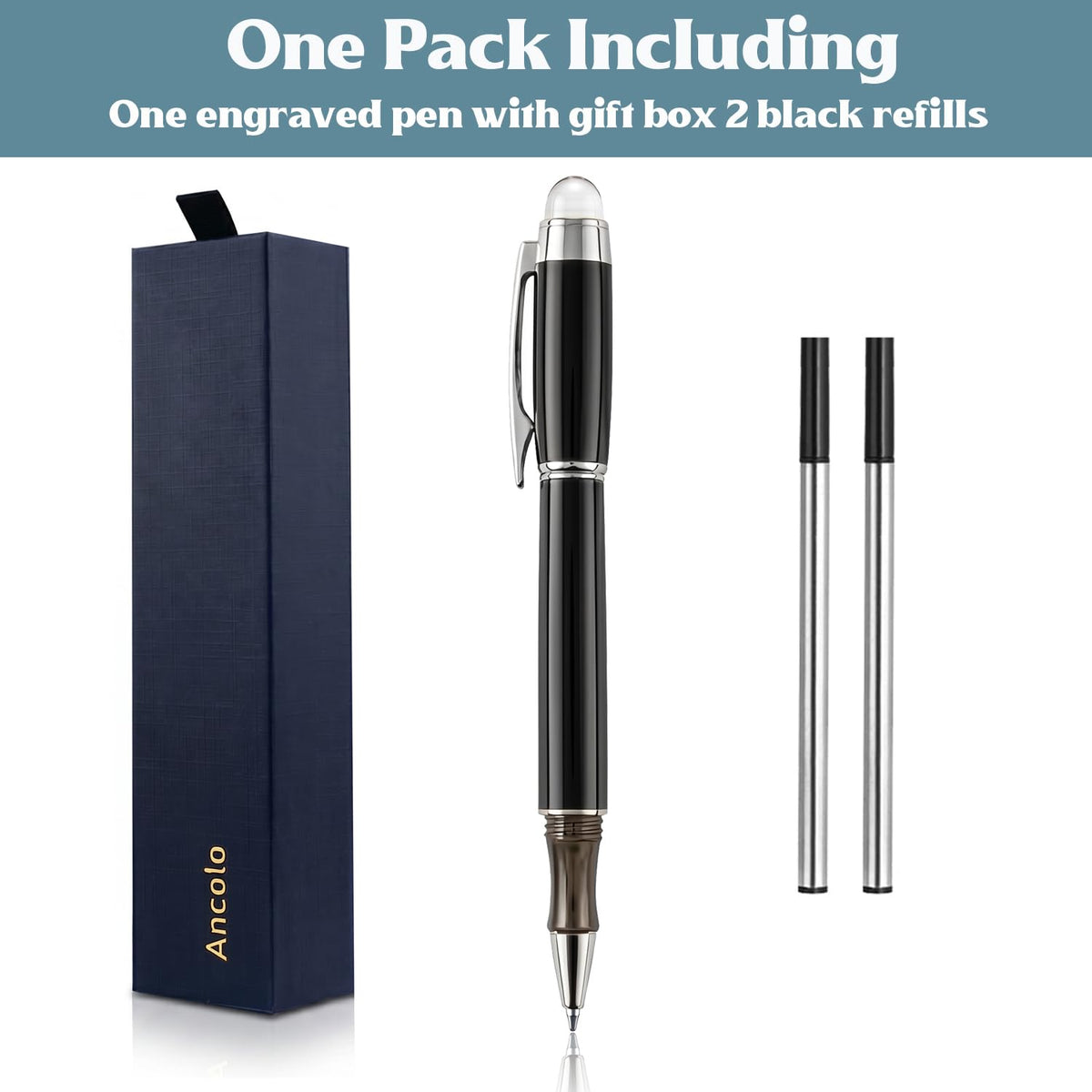 Engraved Pen - Executive Pen, Custom with Your Name or Message Gift set