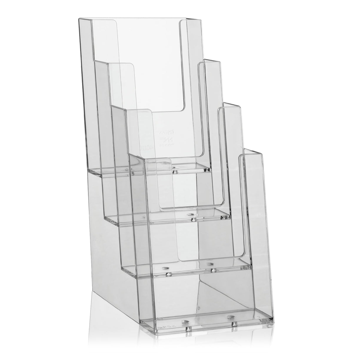 Taymar® Brochure Holder/Flyer Holder 4 Compartments DIN Long (DL)