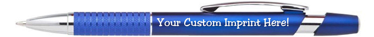 ExpressDesigns™ Personalized Ballpoint Pens - Click action - Custom - Black writing ink - The