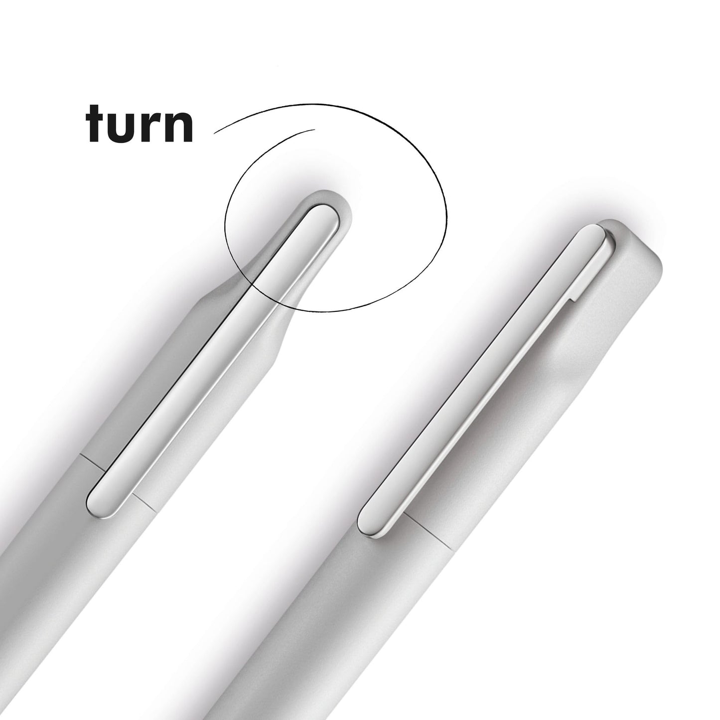 Lamy xevo lightgrey – balanced Ballpoint Pen with twist mechanism & line width M – triangular shape