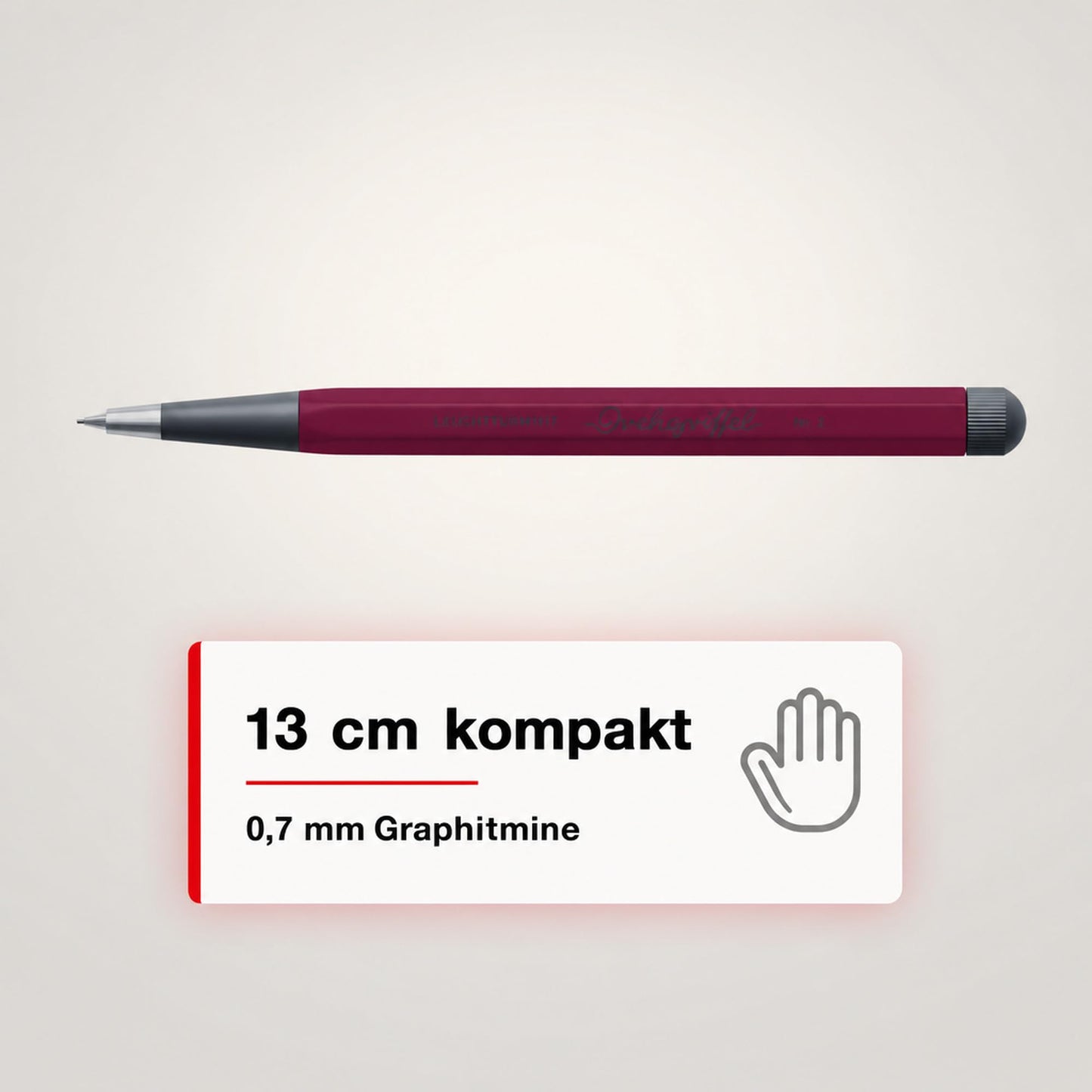 LEUCHTTURM1917 - Drehgriffel Mechanical Pencil - Refillable Writing Stylus with 0.7 mm HB Graphite