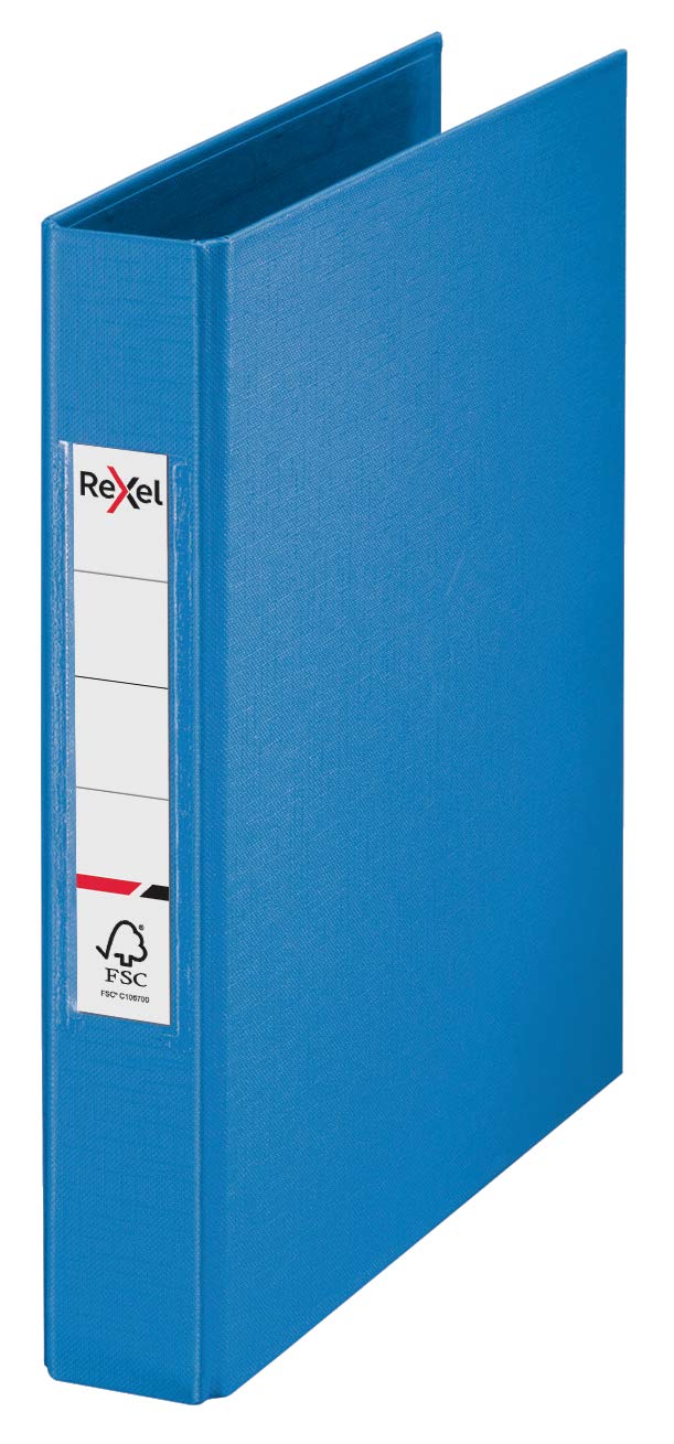 Rexel Choices, 2115559, Ring Binder, A5, 190 Sheet Capacity, Blue