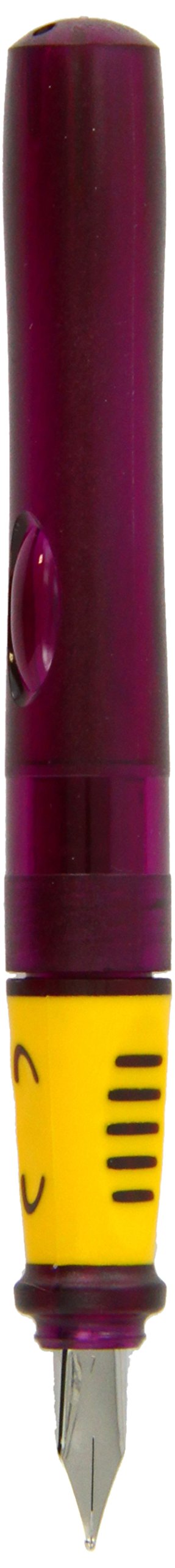 Pelikan Pelikano Jr. Fountain Pen, Left-Handed, Asstd Color May Vary, 1 Pen w/6 Blue Ink Cartridges