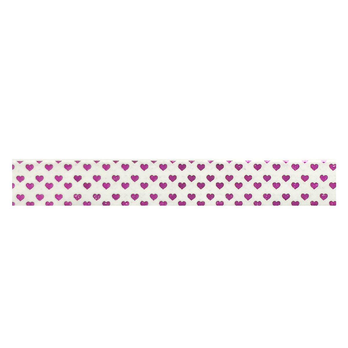 Wrapables Colorful Washi Masking Tape, Metallic Mini Purple Hearts