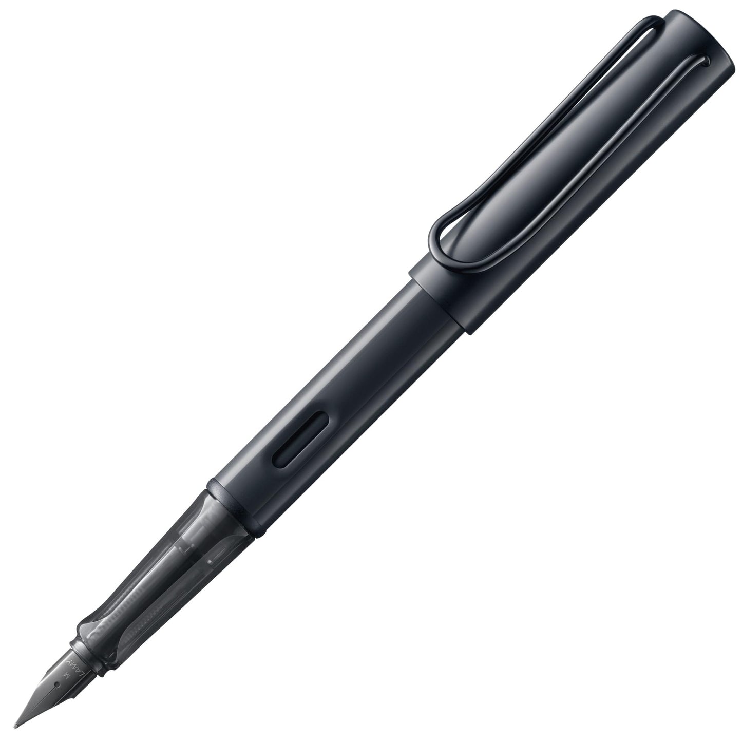 LAMY AL-star Black Fountain Pen with Ergonomic Grip & Black Steel Nib in Size F - Lightweight