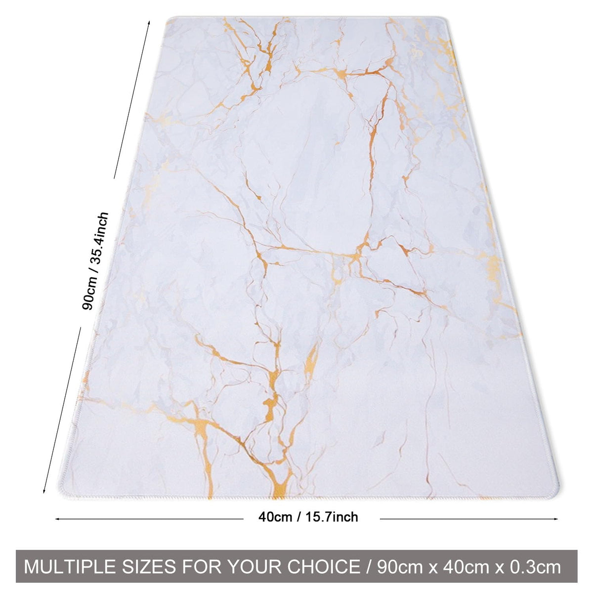 DOBAOJIA Marble Mouse Pad, Mouse and Keyboard Combo Pad XXXL 35.4” x 15.8”