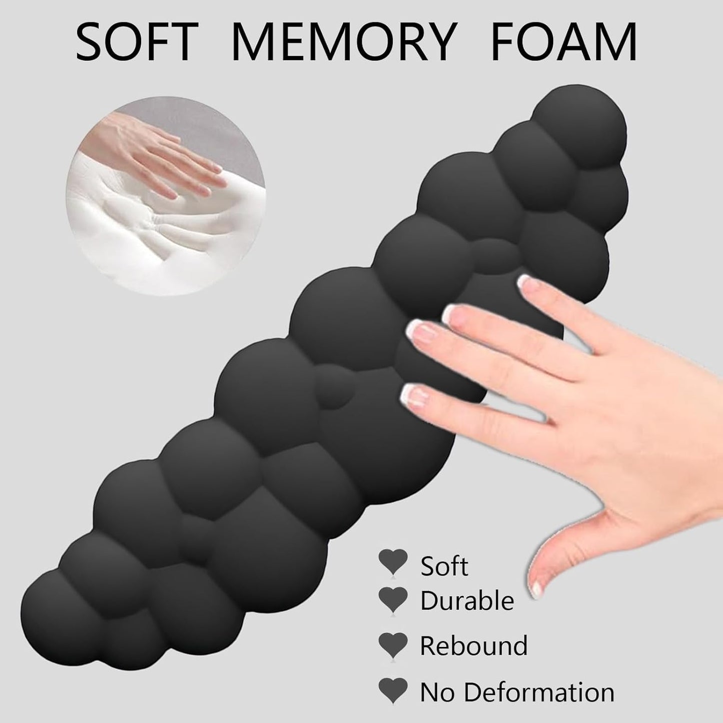 Cloud Mouse Pad Keyboard Wrist Rest 4PCS Extended Large Galaxy Desk Mat Pad Set Memory Foam