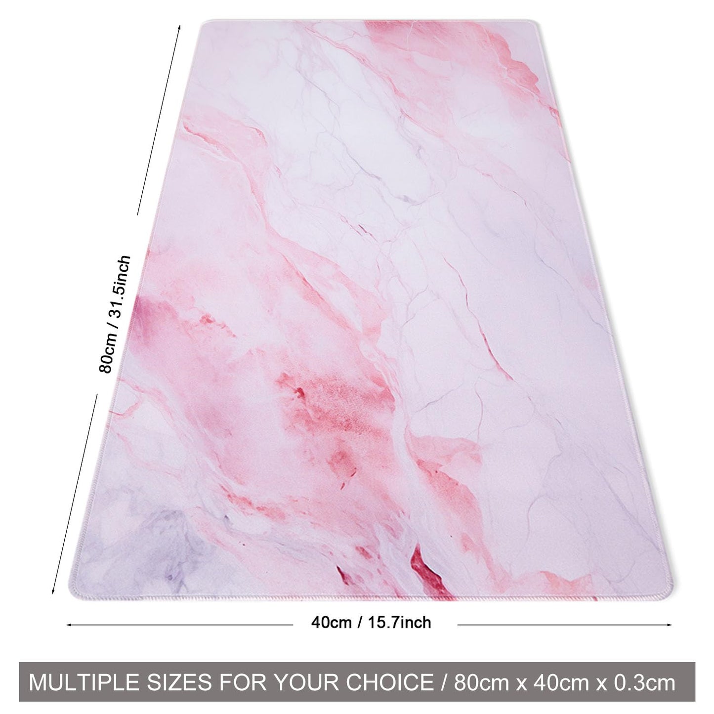 DOBAOJIA Marble Mouse Pad, Mouse and Keyboard Combo Pad XXL 31.5” x 15.8”