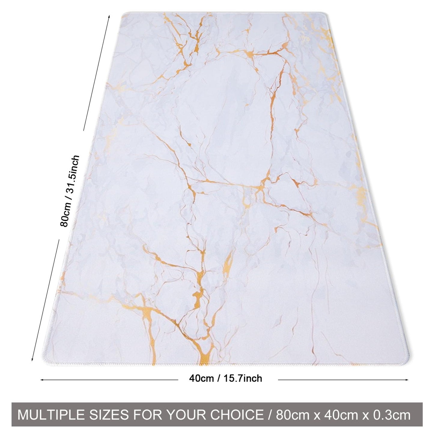 DOBAOJIA Marble Mouse Pad, Mouse and Keyboard Combo Pad XXL 31.5” x 15.8”