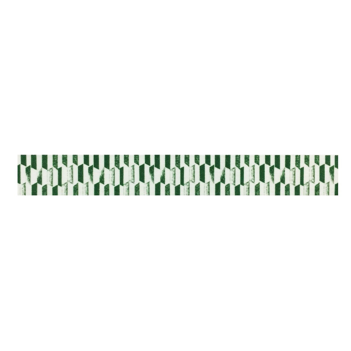 Wrapables Colorful Washi Masking Tape, Green Trapezoids