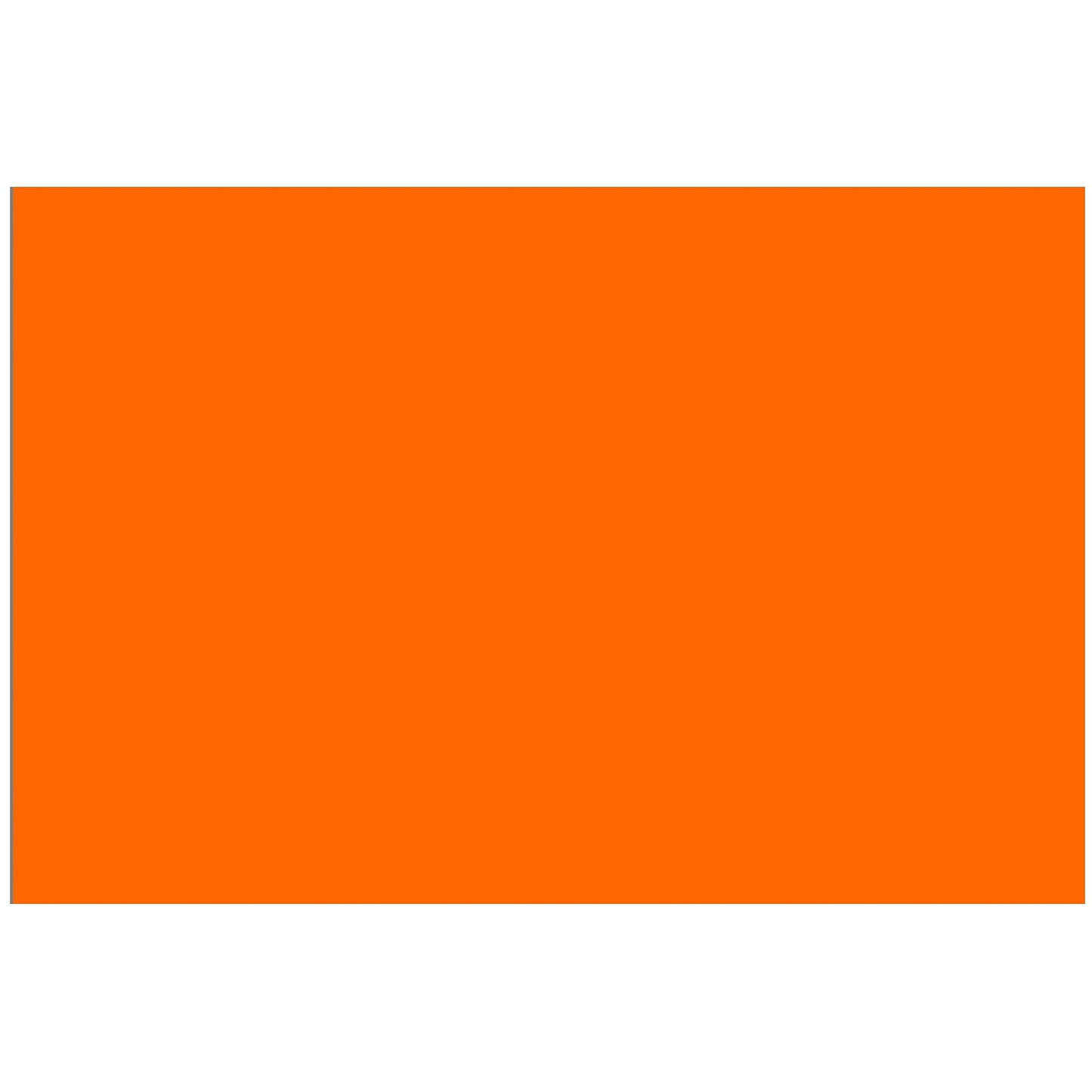 Colonial Cards: 100 Color Cardstock 4" x 6" Index Cards, Orange, Unruled