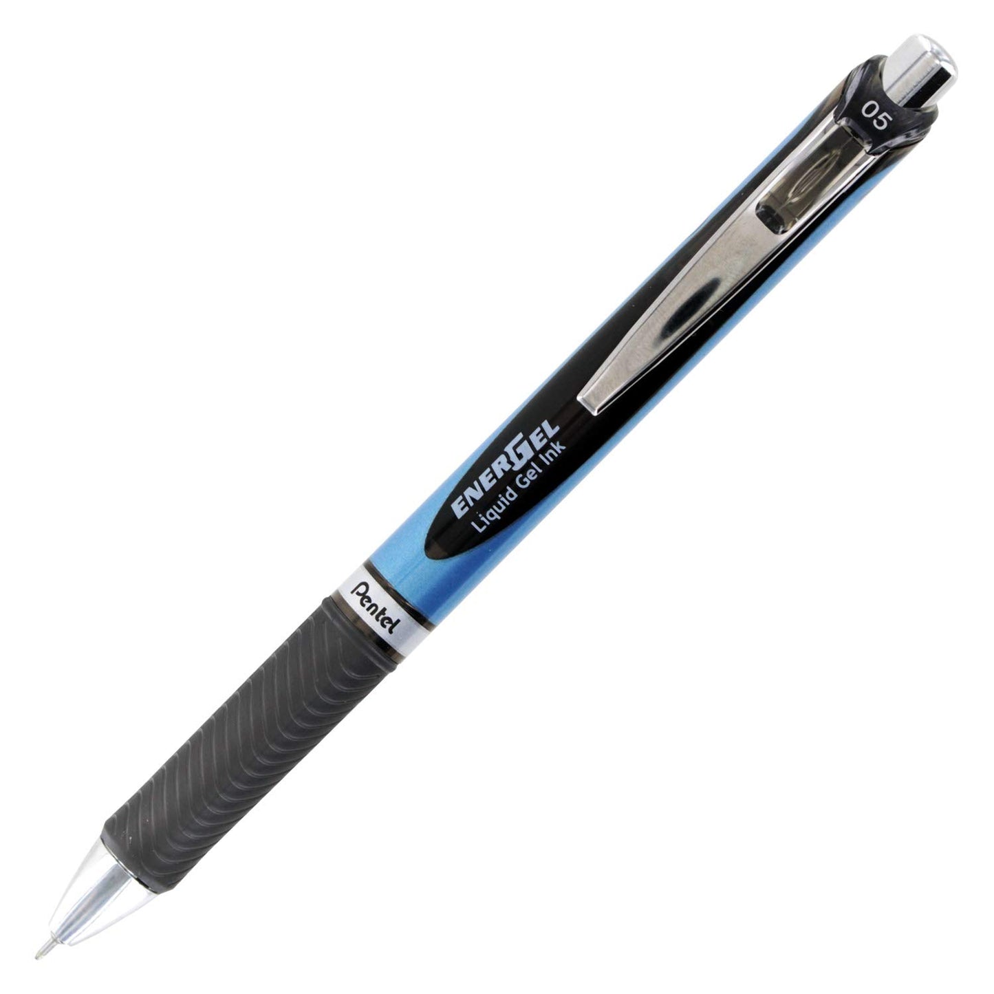 Pentel EnerGel Deluxe RTX Retractable Liquid Gel Pen - 0.5mm - Fine Line - Needle Tip - Black Ink/