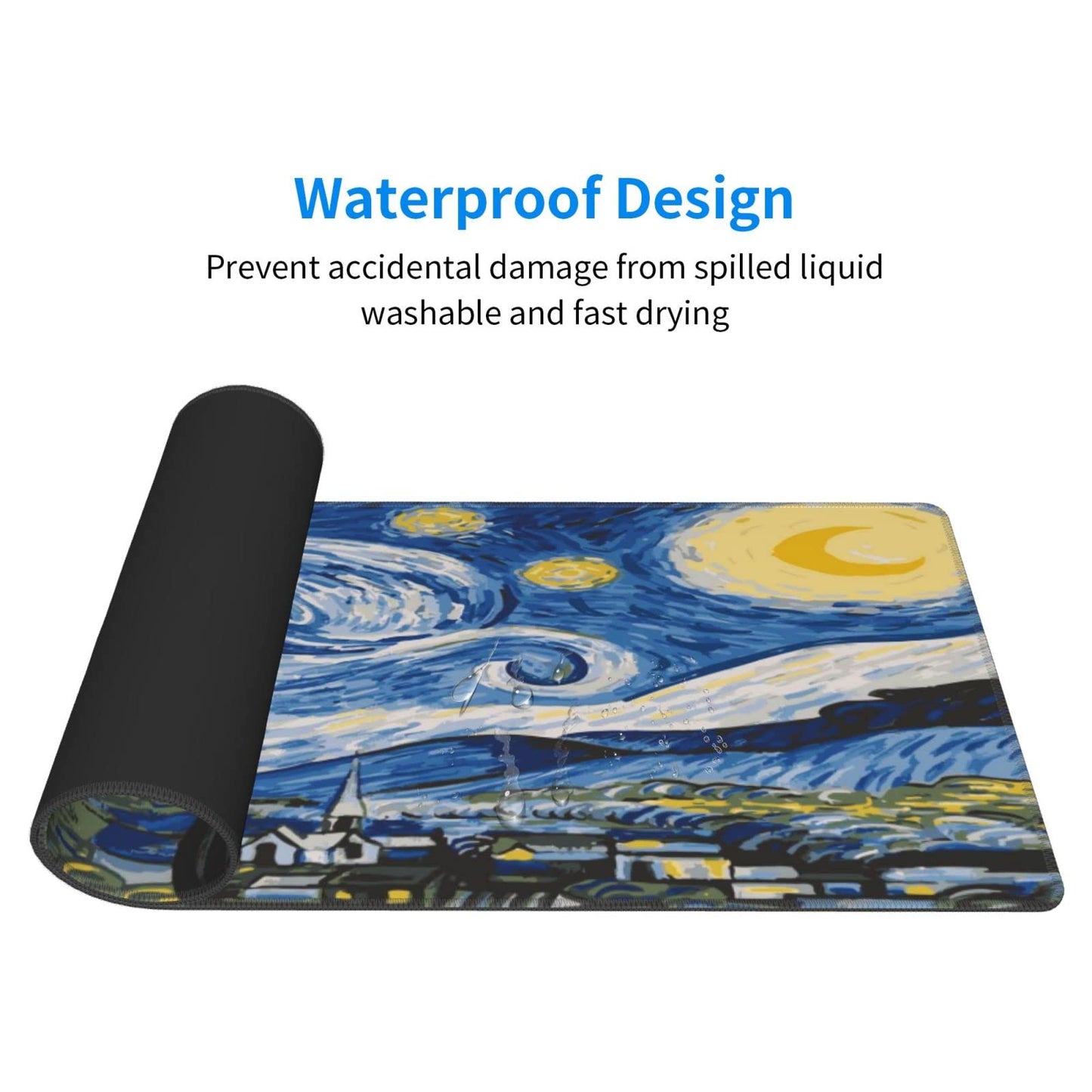 Sigouyinei Extra Large Desk Pad 31.5x12in Office Gaming Non-Slip Mouse Pad