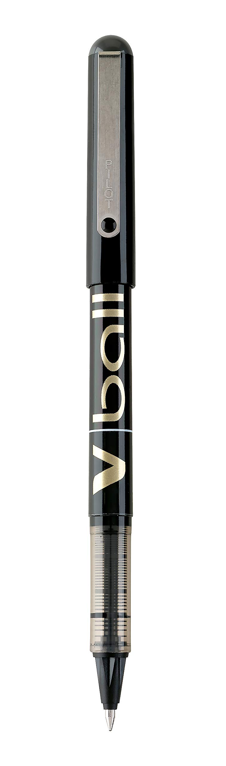 Pilot Vball Liquid Ink Rolling Ball Stick Pens, Black Ink, 12-Pack