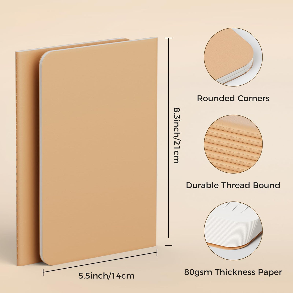 12 Pack Notebook Journals for Travelers, Students and Office, Writing Diary Subject Notebooks