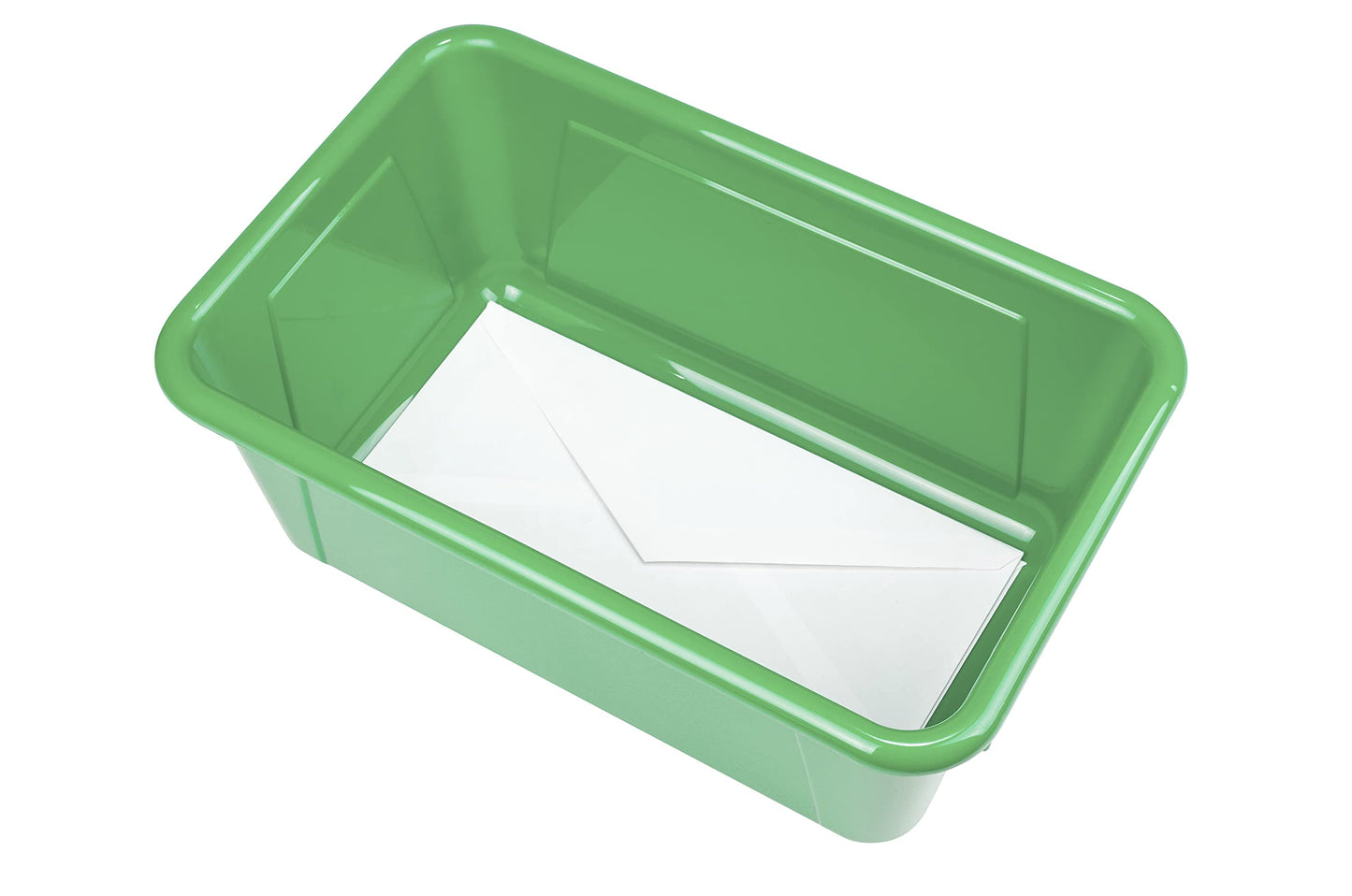 Storex Small Cubby Bins – Plastic Storage Containers for Classroom, 12.2 x 7.8 x 5.1 inches, Class