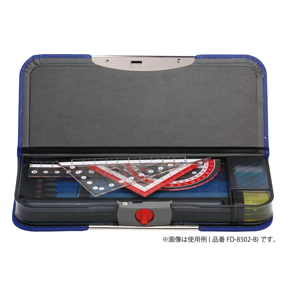 Sonic FD-8502-B Allock Slim Pencil Case, Special Double-Sided Pencil Case, Blue