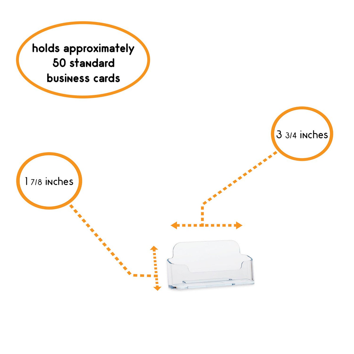 SOURCE ONE Premium Acrylic Business Card and Gift Card Holder