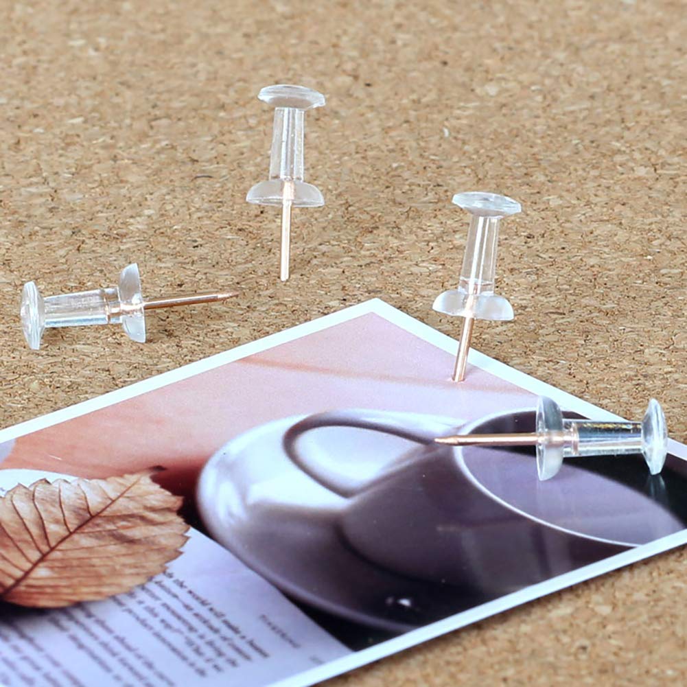 SF ITEM Binder Clips Paper Clips Push Pins Sets with Box for Office,School and Home Supplies (Rose