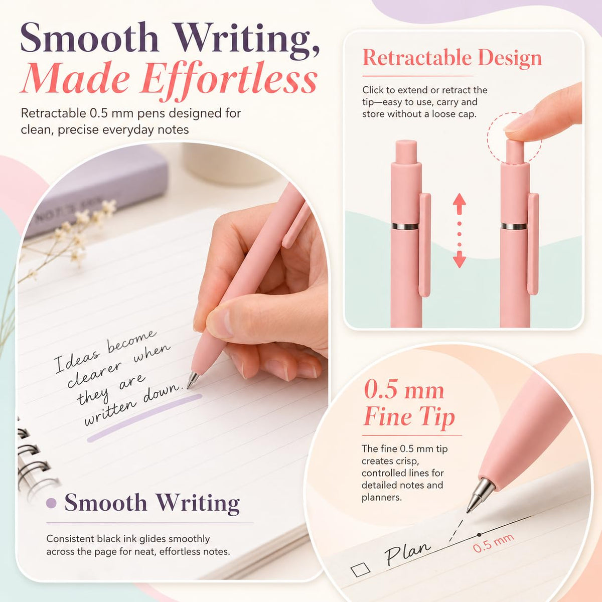 27 Pcs Aesthetic School Supplies Include 12 Pcs Aesthetic Highlighters Bible 1 Ppcs Big apacity Pen