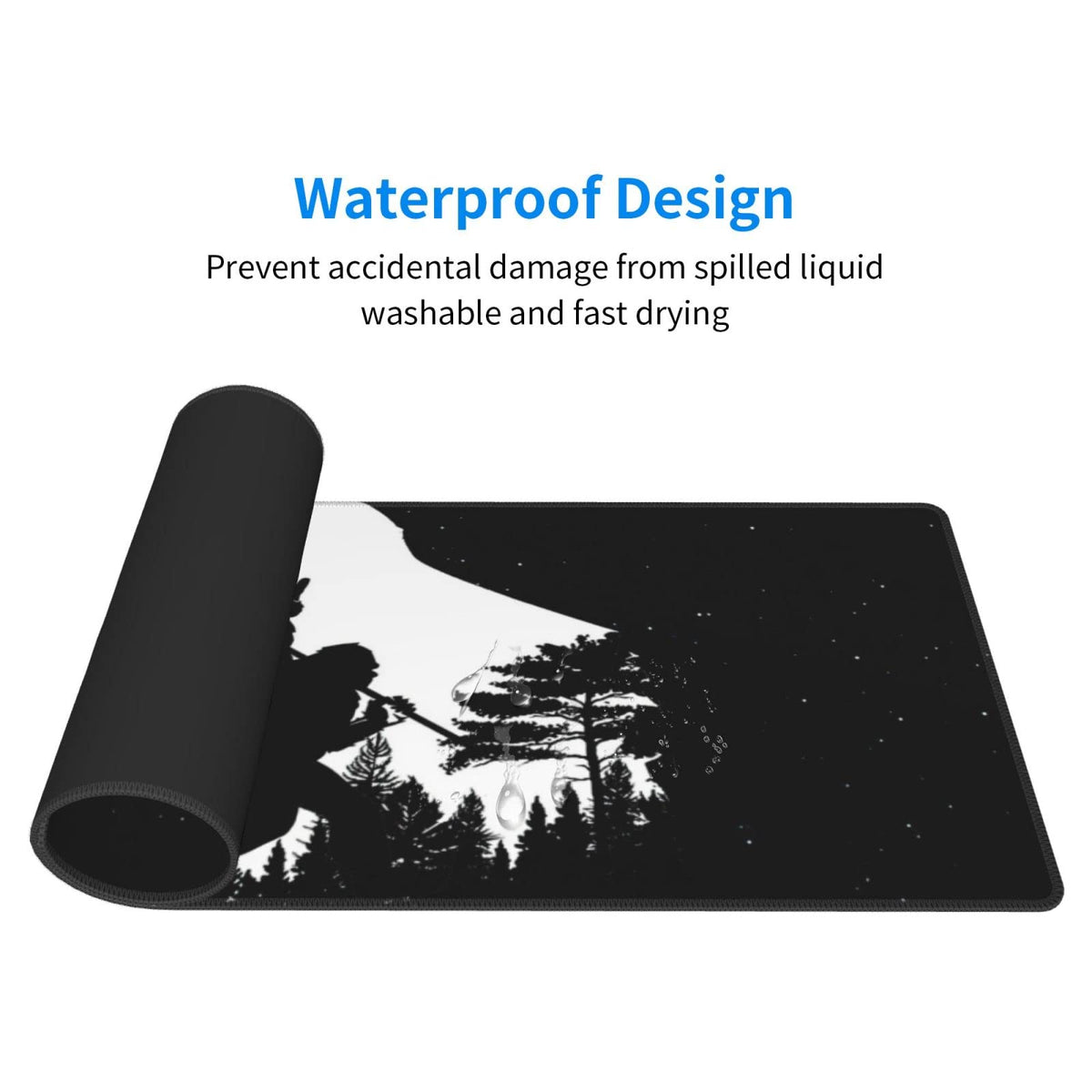 Sasquatch Mouse Pad XL Extended Desk Mat, Computer Mousepad