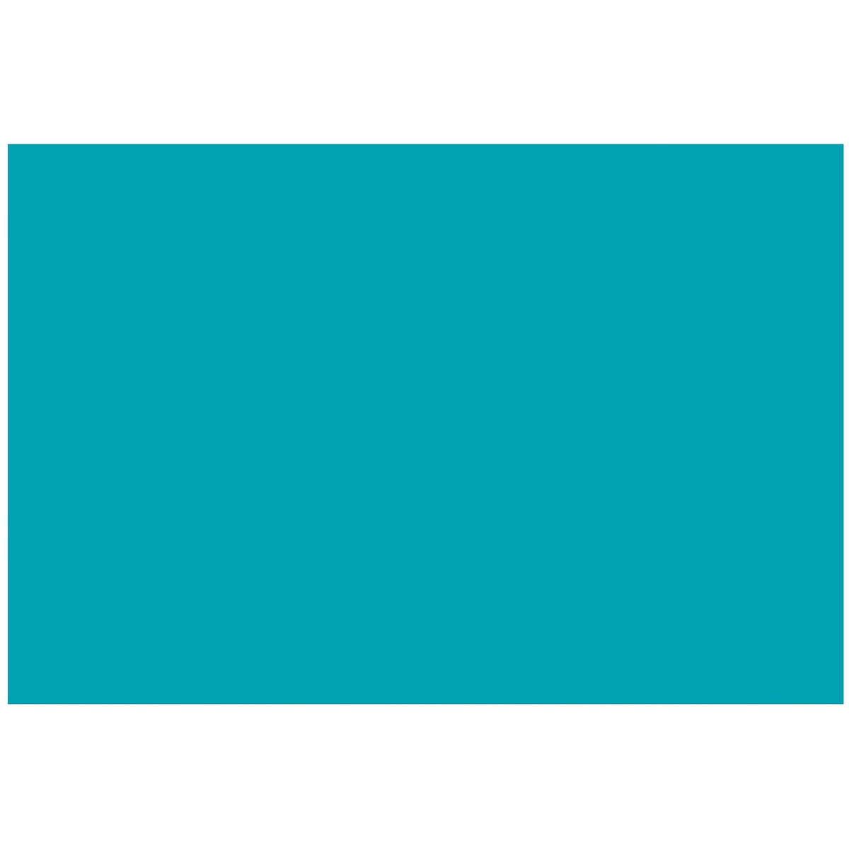 Colonial Cards: 100 Color Cardstock 4" x 6" Index Cards, Teal, Unruled