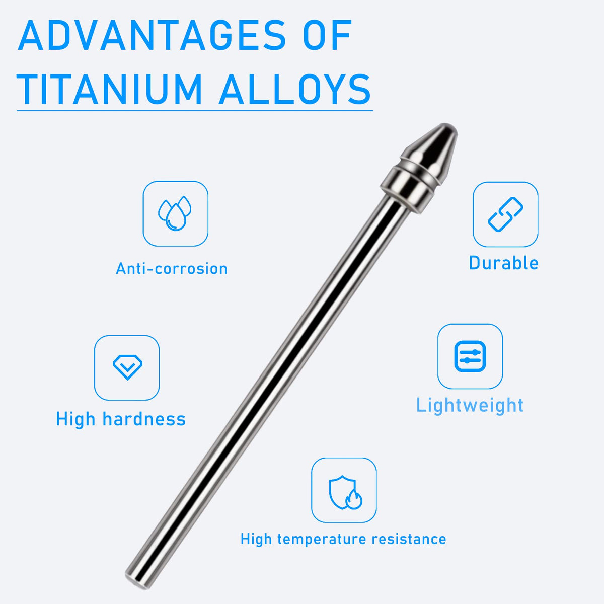 No Wore Out Titanium Alloy Replacement Fine Tips fit for Kindle Scribe Basic and Premium Pens