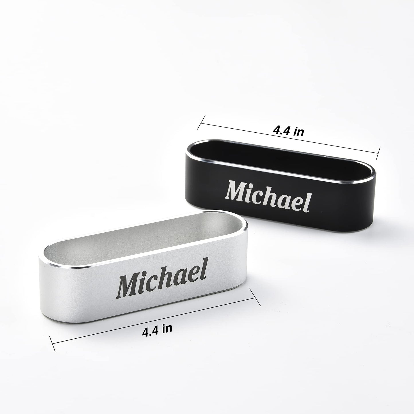nyareka Personalized Metal Business Card Holder for Desk