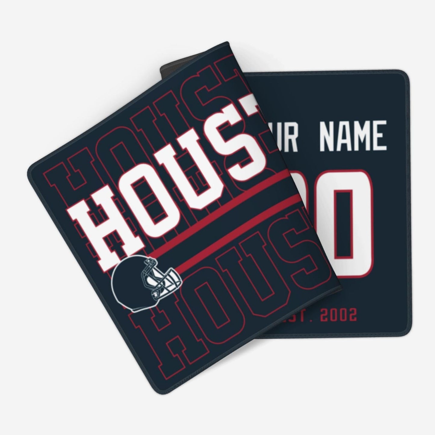 ANTKING Houston Mouse Pad Custom Name and Number Desk Pad for Men Women Youth Gifts