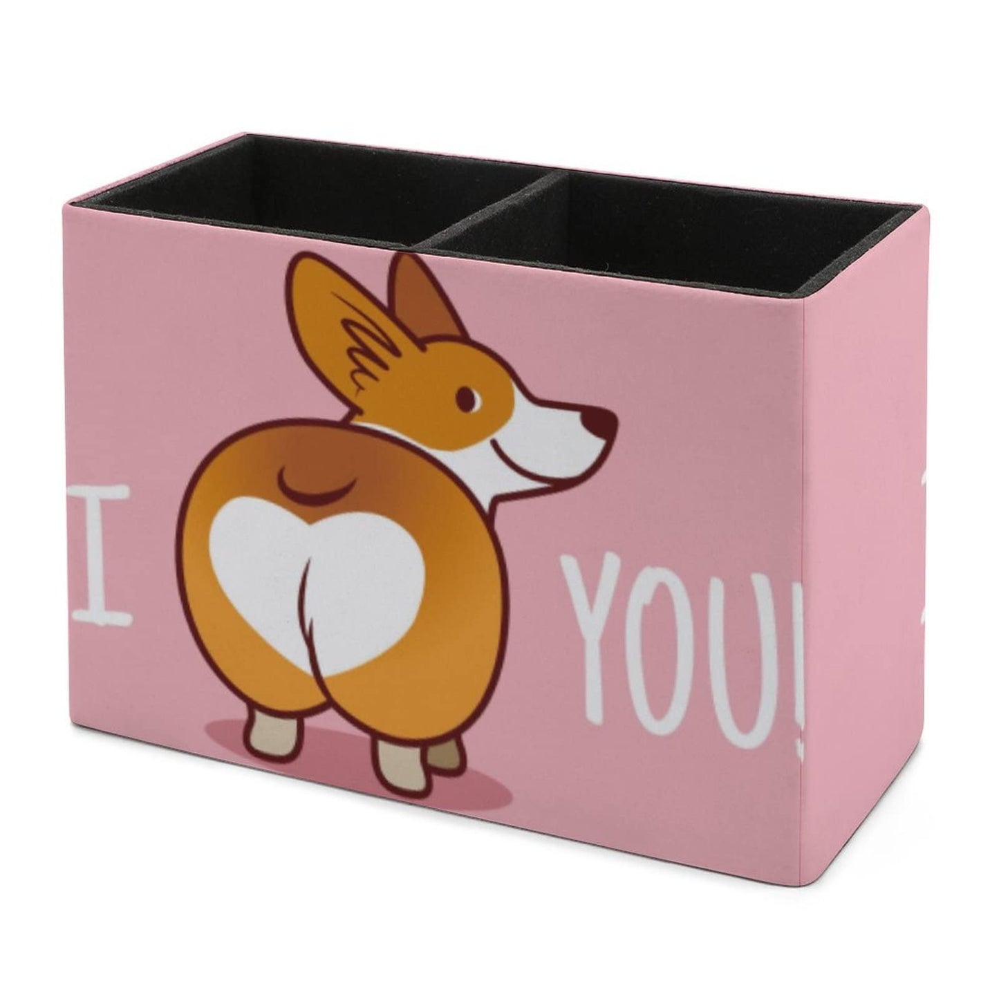Niapessel Pencil Holder for Desk, Cute Corgi Dog Pen Holder Storage Desktop Pen Organizer Desk